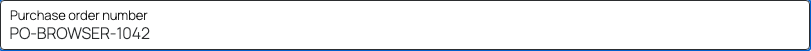 WooCommerce checkout with a Purchase order number field